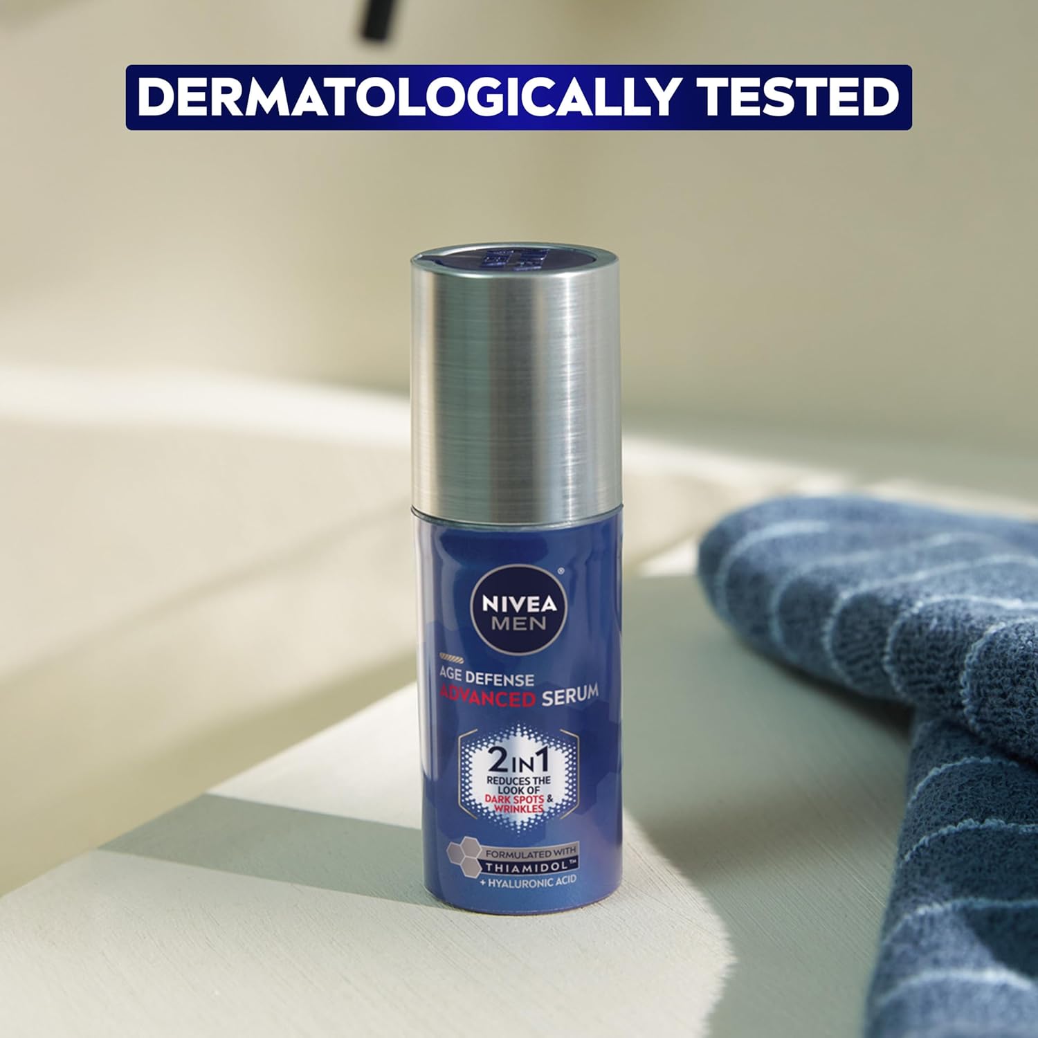 NIVEA MEN Age Defense Advanced Face Serum – Thoughtful Holiday Gift for Men Who Don't Yet Use Serums