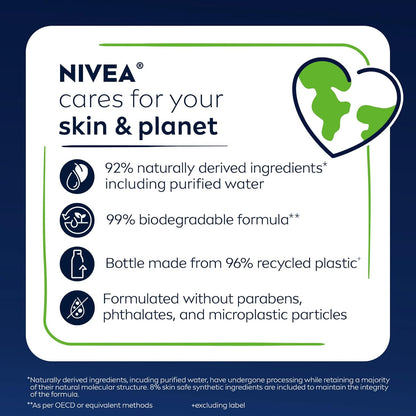 NIVEA MEN Maximum Hydration 3-in-1 Body Wash for Dry Skin – Thoughtful Birthday Gift Set for Men Who Value Easy Grooming