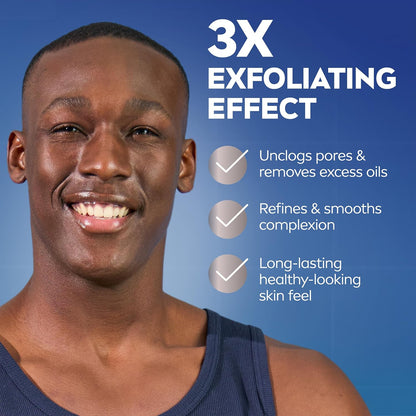 NIVEA MEN Maximum Hydration Face Scrub – Gym Bag Essential for After-Workout Deep Cleansing