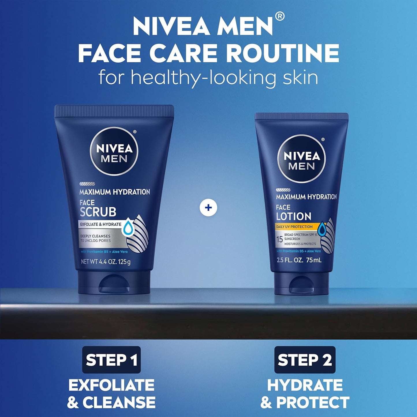 NIVEA MEN Maximum Hydration Face Scrub – Gym Bag Essential for After-Workout Deep Cleansing