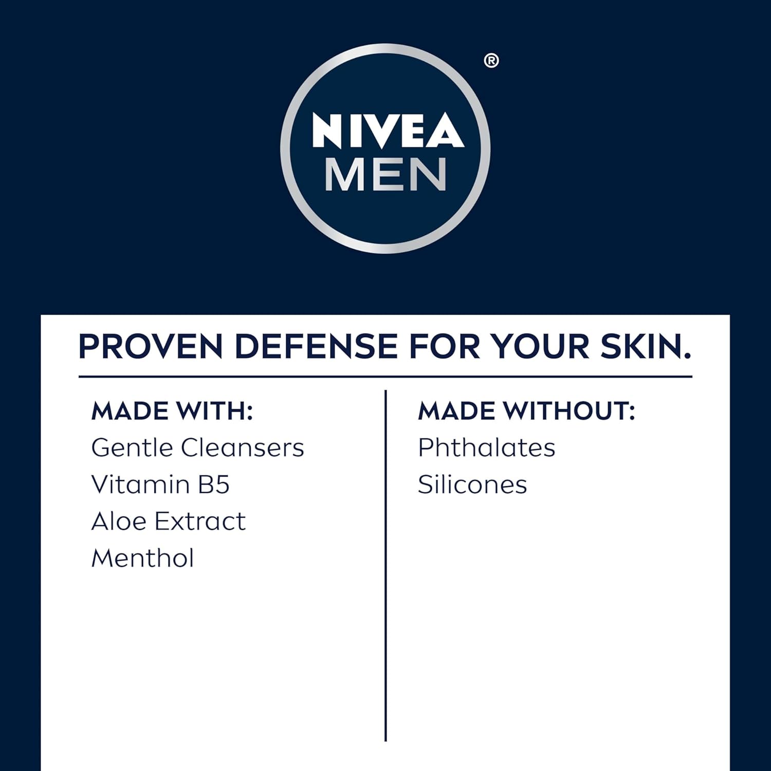 NIVEA MEN Maximum Hydration Face Wash – Holiday Stocking Stuffer for Men, Travel-Friendly Face Cleanser Gift 2-Pack
