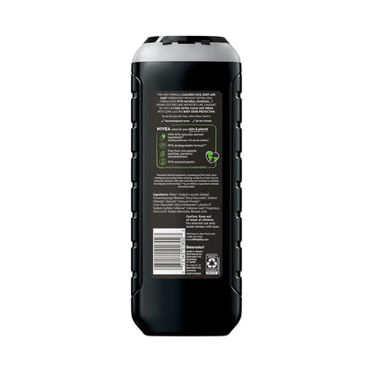 NIVEA MEN Real Madrid Charcoal 3-in-1 Body Wash – Portable Post-Match Cleansing for the Locker Room and Beyond