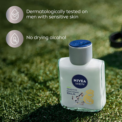 NIVEA MEN Real Madrid Post Shave Balm – Heritage Aftershave Crafted with VitaminPro Complex for Refined Daily Grooming