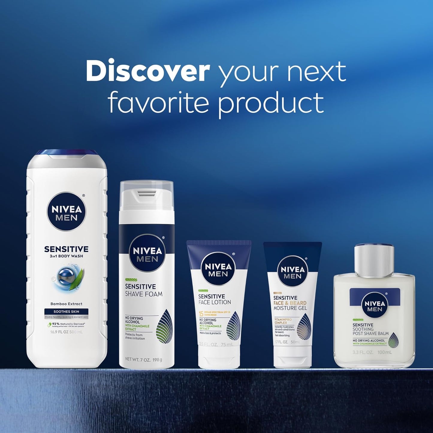 NIVEA MEN Sensitive Bamboo Body Wash – All-in-One Cleanser for the Minimalist Grooming Shelf