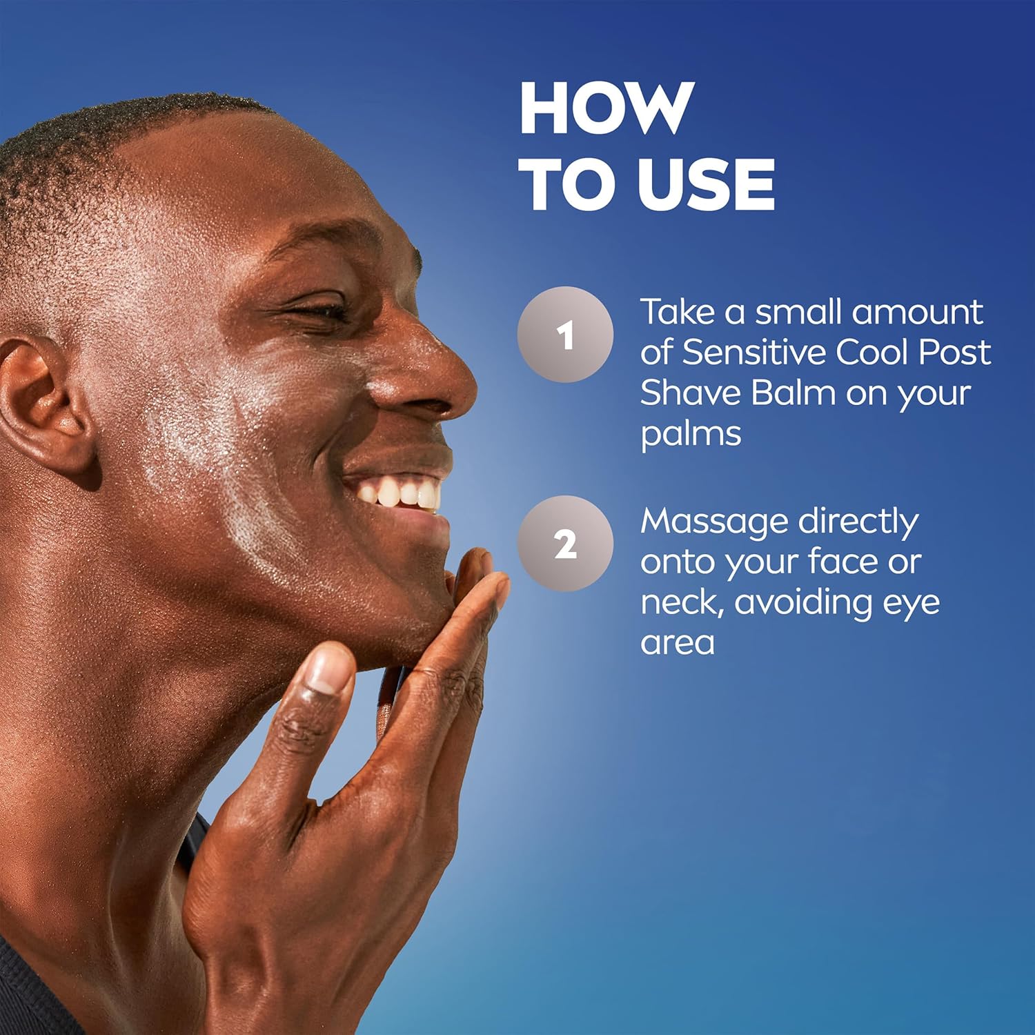 NIVEA MEN Sensitive Cool After Shave Balm, Skin-Safe Sensitive Shave Balm Free from Irritants and Harsh Alcohol, Family Bathroom Friendly, 3.3 Fl Oz, Pack of 3