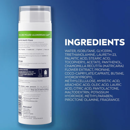 NIVEA MEN Sensitive Shave Foam – Sting-Free Sensitive Skin Shave Foam for Daily Use Without Harsh Irritants