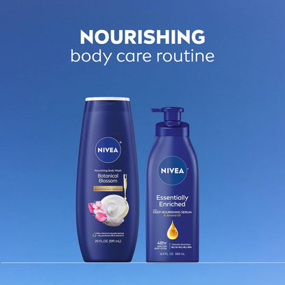NIVEA Nourishing Body Wash Botanical Blossom – Thoughtful Self Care Gift for Mom, Hydrating Body Wash with Vitamin E for Women with Dry Skin