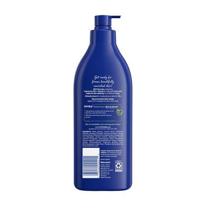 NIVEA Nourishing Firming Lotion – Elevated Skincare Indulgence for Mature Skin, 72-Hour Deep Hydration, 16.9 Fl Oz