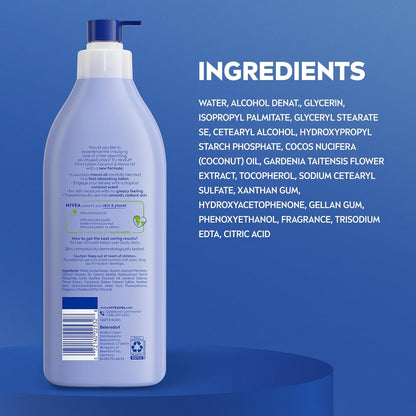 NIVEA Oil Infused Coconut and Monoi Body Lotion – Indulgent Body Lotion for a High-End Bath Aesthetic