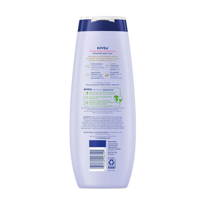 NIVEA Refreshing Body Wash with Nourishing Serum – Simple, Intentional Skincare for Clutter-Free Living, 20 Fl Oz