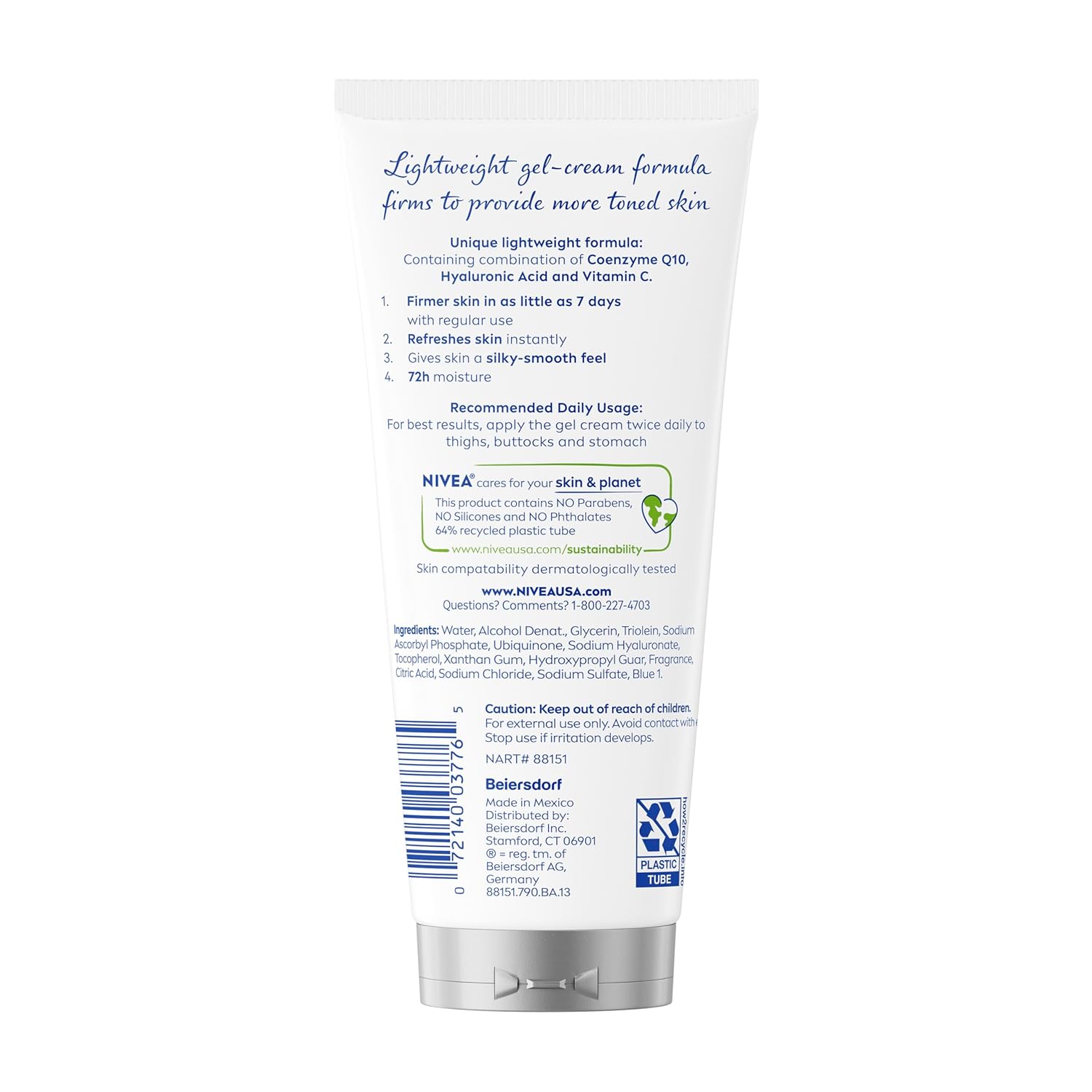 NIVEA Skin Firming Body Gel Cream – Silky Gel-Cream Texture for a Premium Post-Shower Skin Indulgence