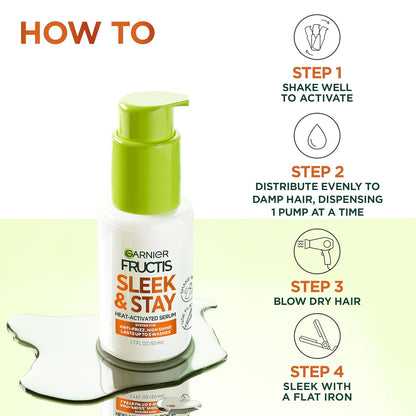 non-greasy, water-resistant leave-in serum (1.7 fl oz pump dispenser)