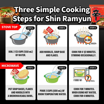 Nongshim Shin Ramyun Microwave Ramen – Fast Desk Lunch for Home Office Workdays