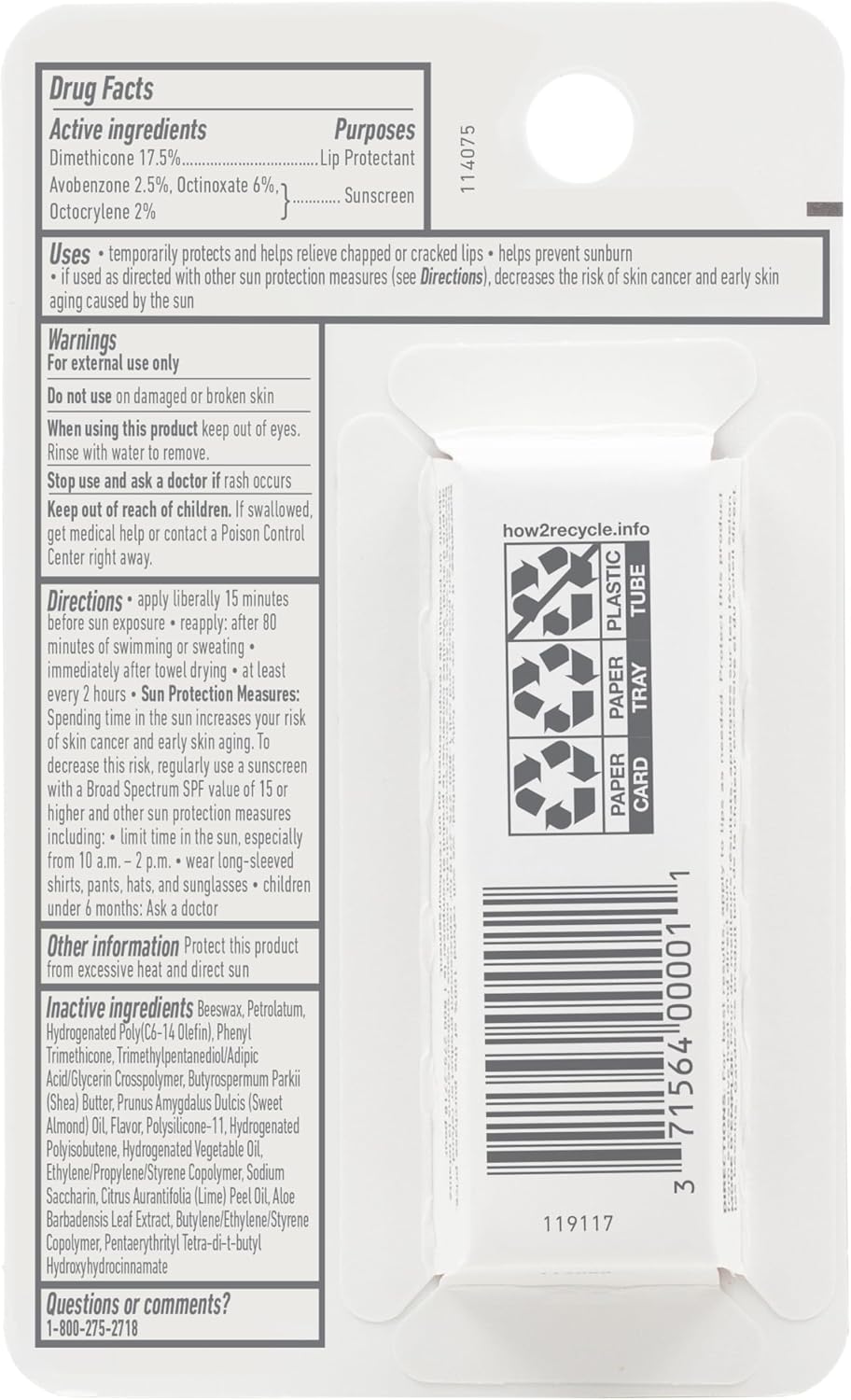 O'Keeffe's Lip Repair SPF 35 Stick – Practical Stocking Stuffer and Holiday Gift for Travelers, 6-Pack