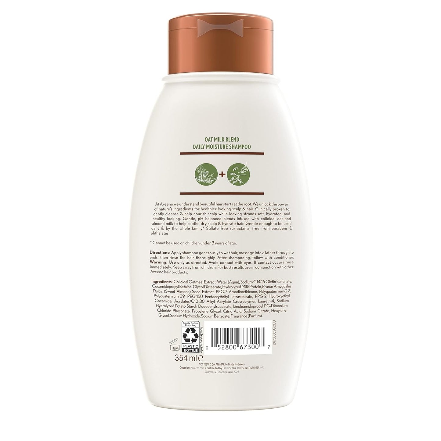 oat as the first ingredient with colloidal oatmeal for scalp soothing