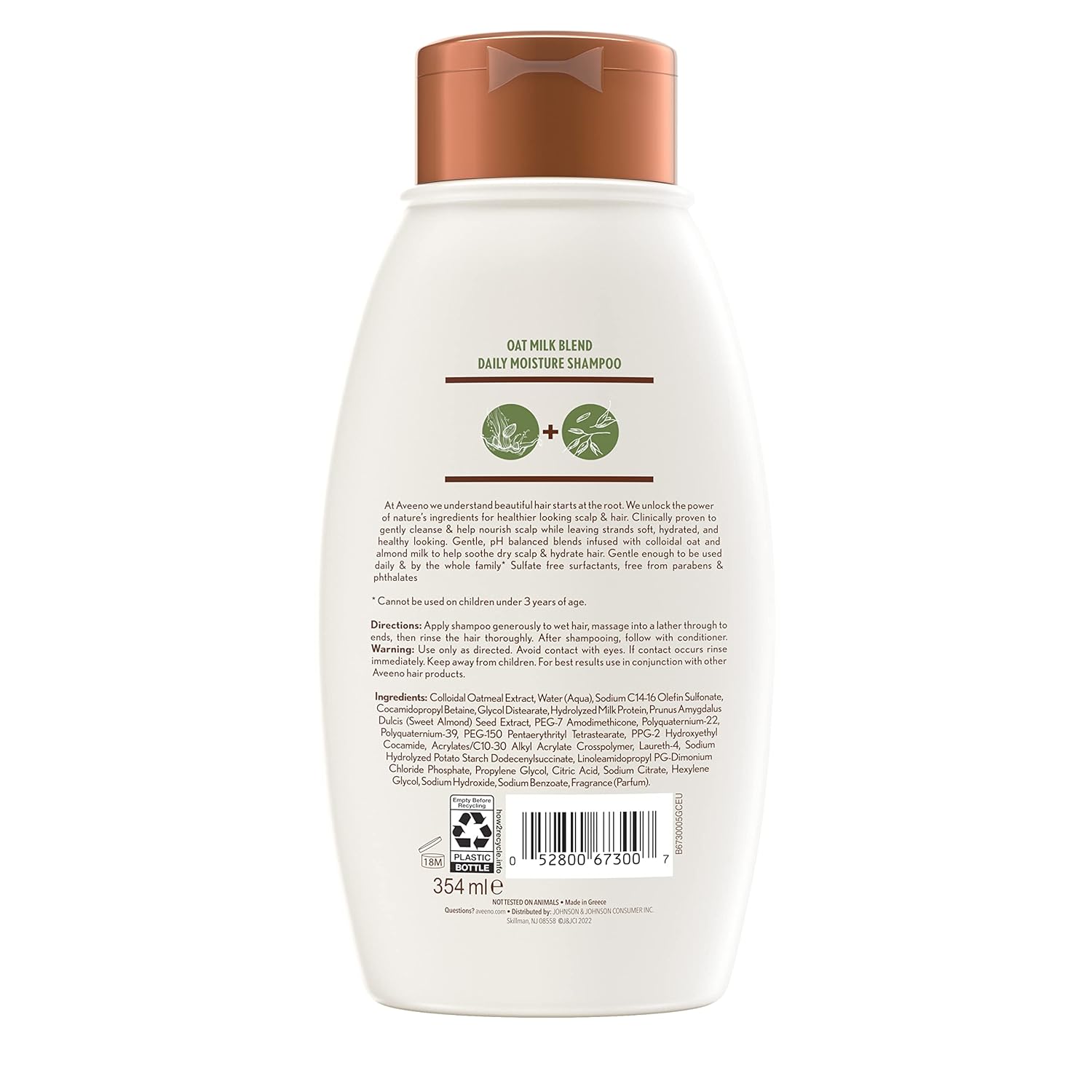 oat as the first ingredient with colloidal oatmeal for scalp soothing