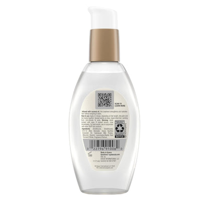 OGX Coconut Milk Anti-Breakage Serum, 4 Fl Oz – Affordable Tropical Hair Care Gift Basket Staple for Women and Teens