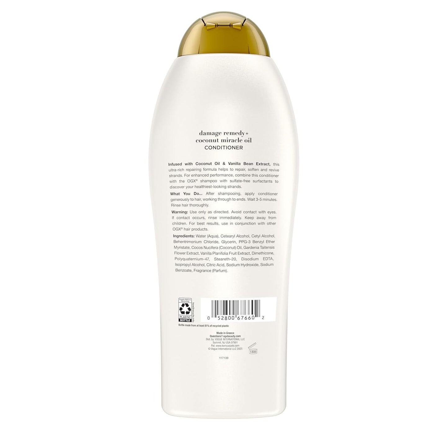 OGX Coconut Miracle Oil Conditioner – Wind-Down Haircare Ritual with Vanilla & Tiare