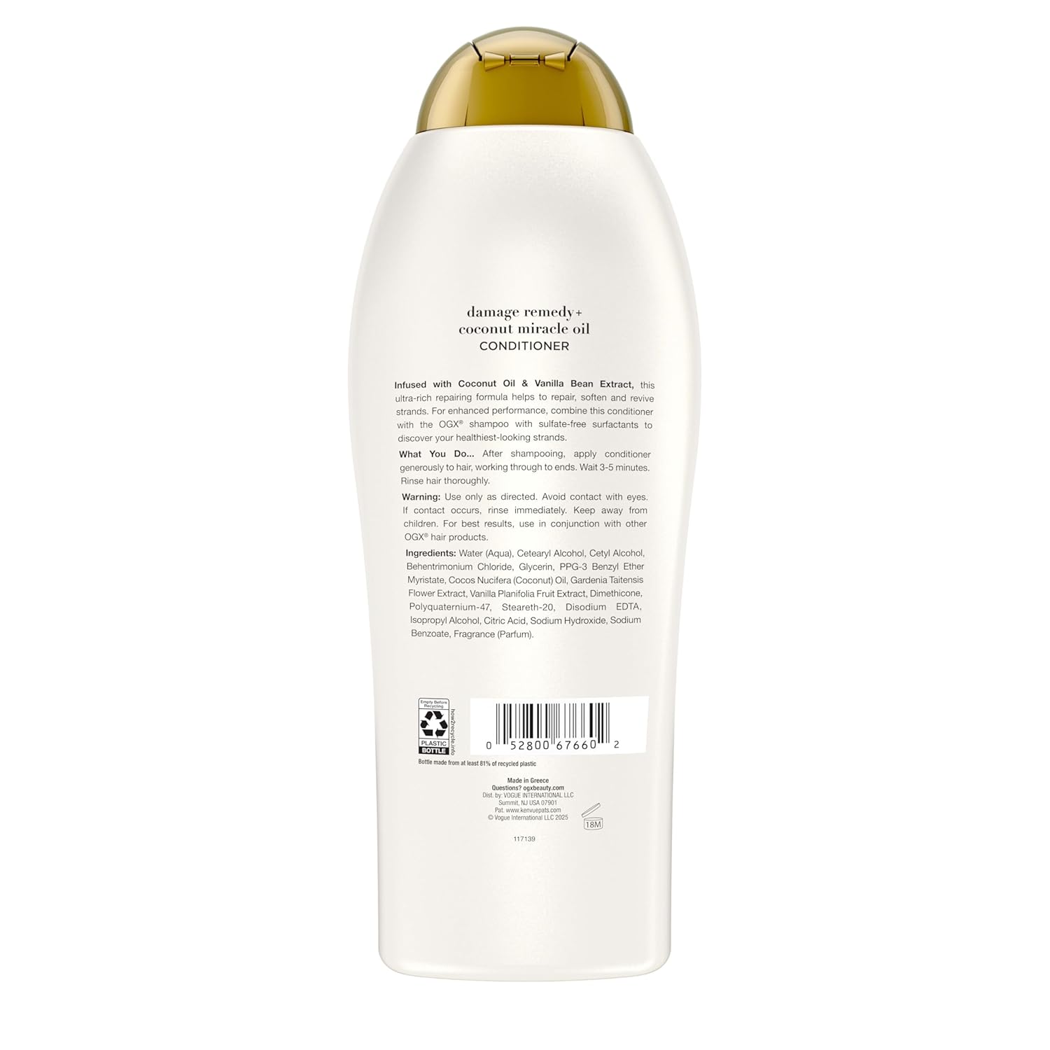 OGX Coconut Miracle Oil Conditioner – Wind-Down Haircare Ritual with Vanilla & Tiare