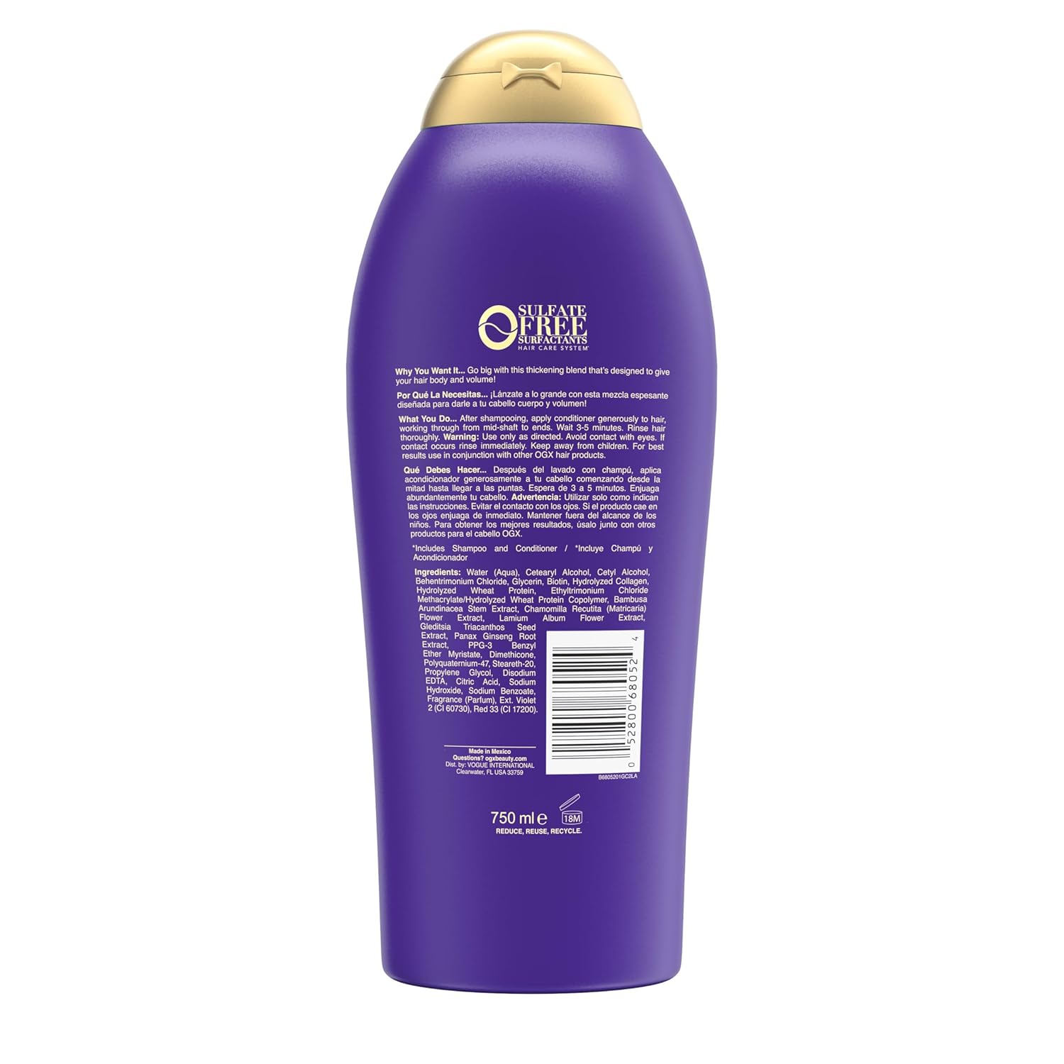 OGX Extra Strength Volumizing Conditioner with Biotin & Collagen – Lovely Housewarming Gift for Her