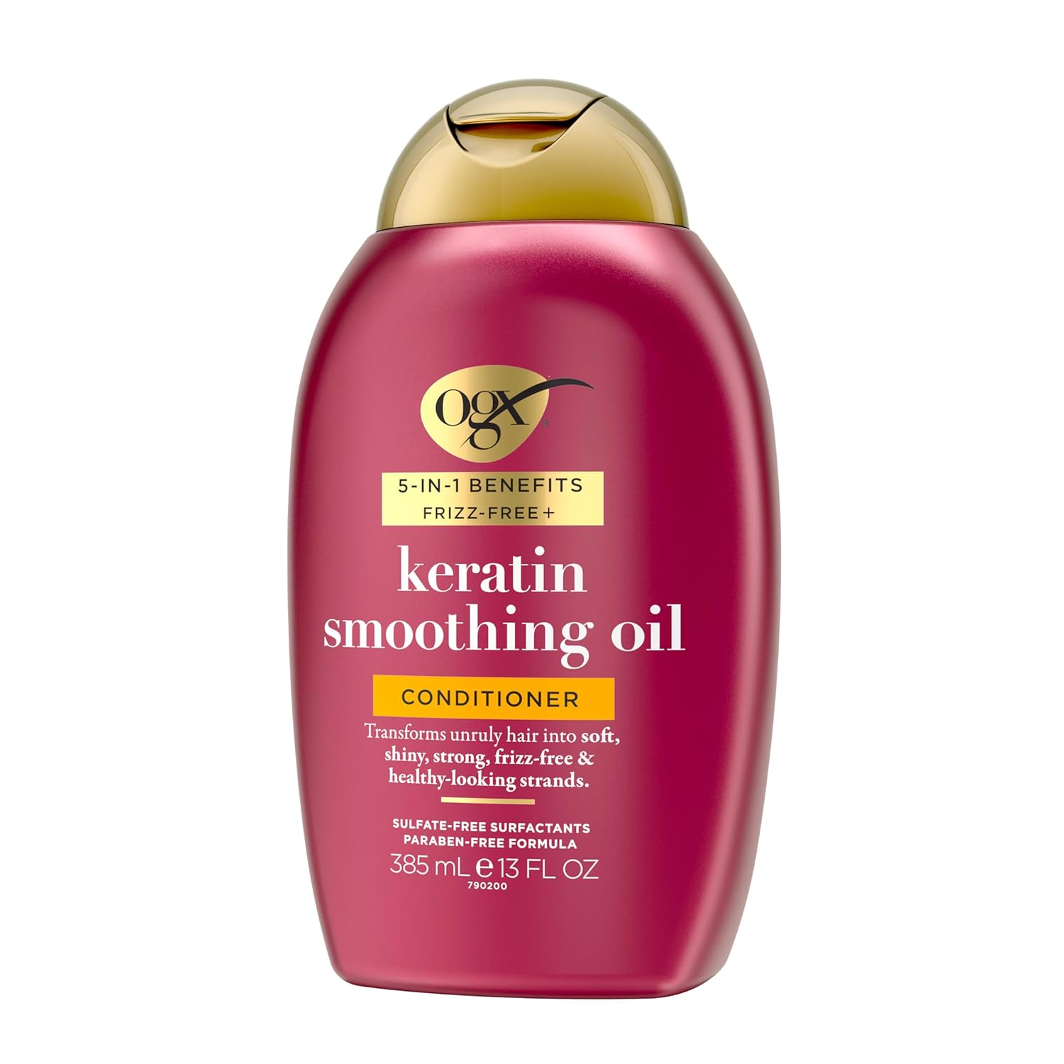 OGX Frizz-Free + Keratin Smoothing Conditioner – Fragrance-Forward Haircare for Stress-Relief Evenings