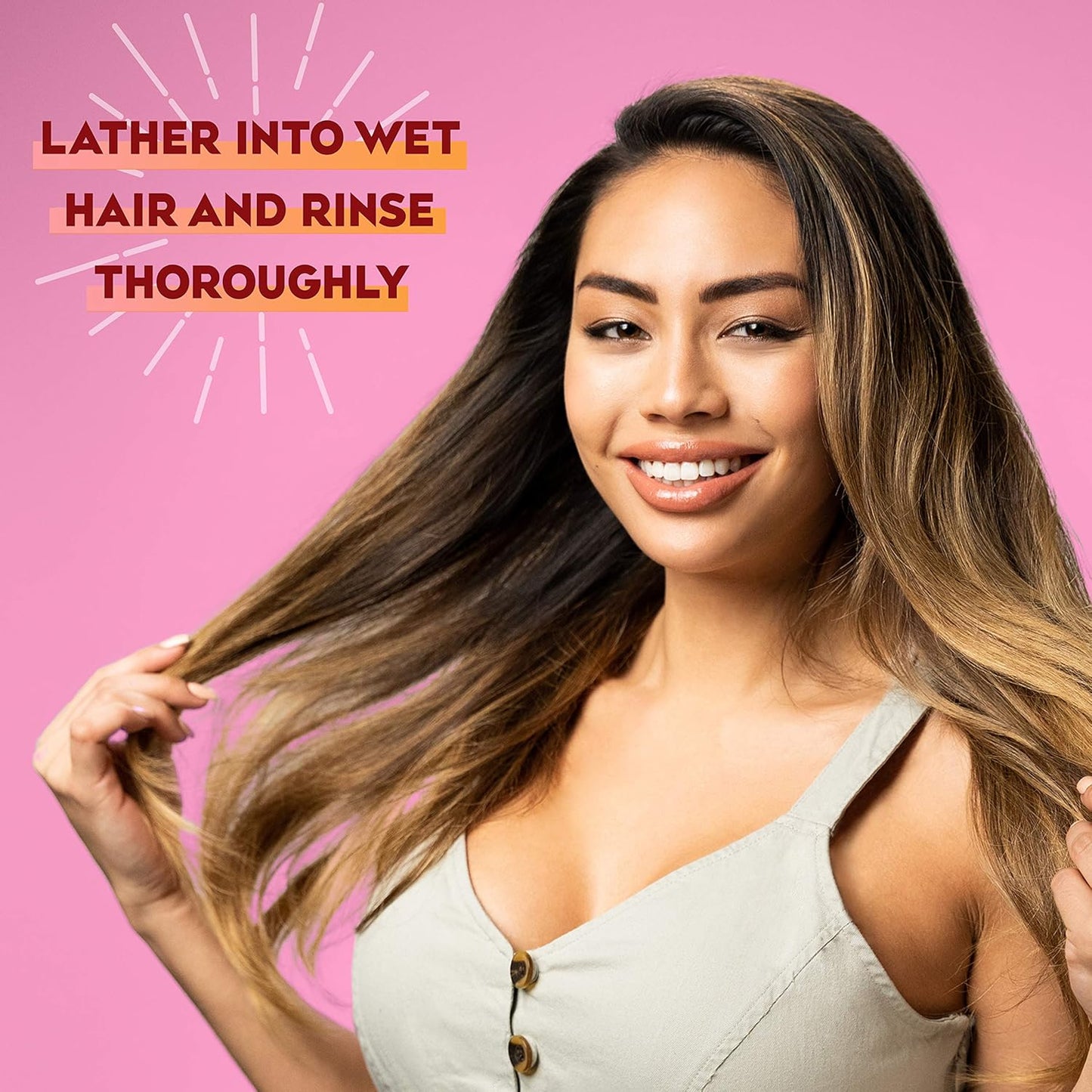 OGX Frizz-Free + Keratin Smoothing Oil Shampoo – Housewarming Gift for the Beauty Lover, 13 Fl Oz