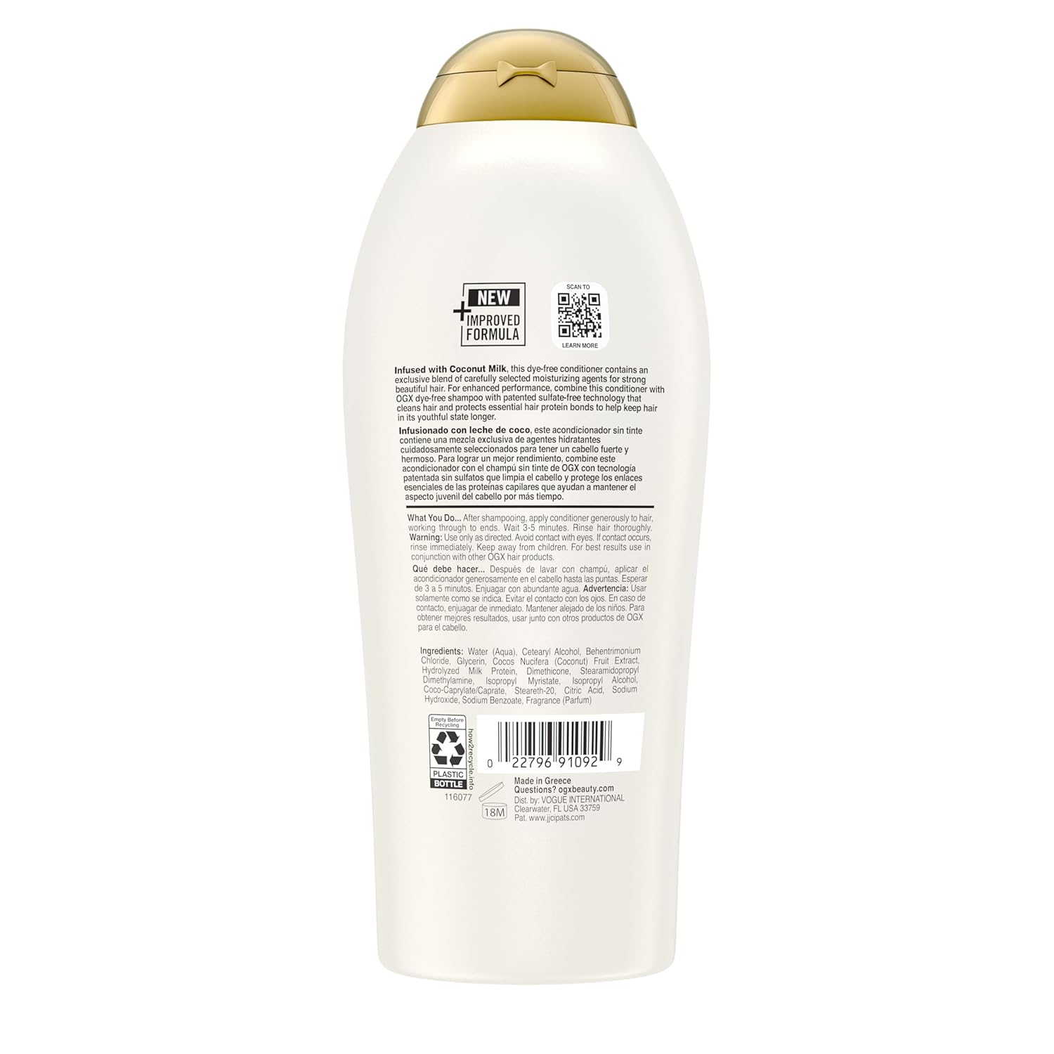 OGX Nourishing + Coconut Milk Conditioner – Layered Scent Experience to Elevate Your Yoga & Meditation Space