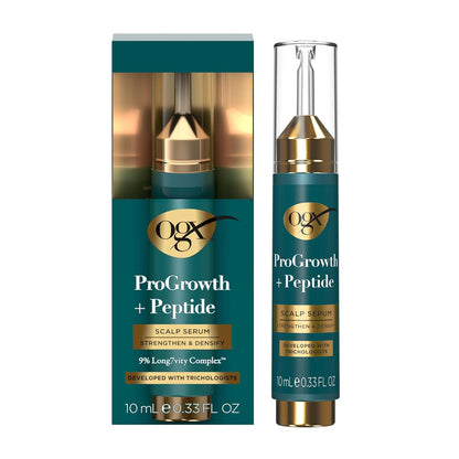 OGX ProGrowth + Peptide Scalp Serum – Mother's Day Gift for Mom, Peptide Scalp Drops for Thinning Hair
