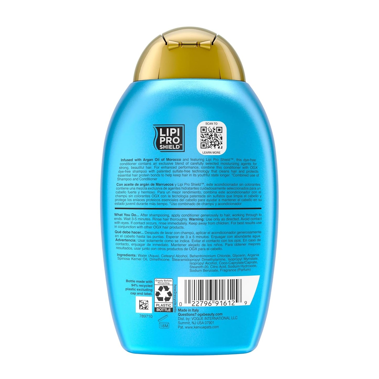 OGX Renewing + Argan Oil of Morocco Conditioner – Holiday Self-Care Gift Set Pick for Women with Dry Hair
