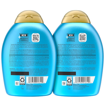 OGX Renewing + Argan Oil of Morocco Shampoo & Conditioner Set – High-End Hair Treatment Featuring Lipi Pro Shield for Damaged Strands, 13 fl oz 2 Pack