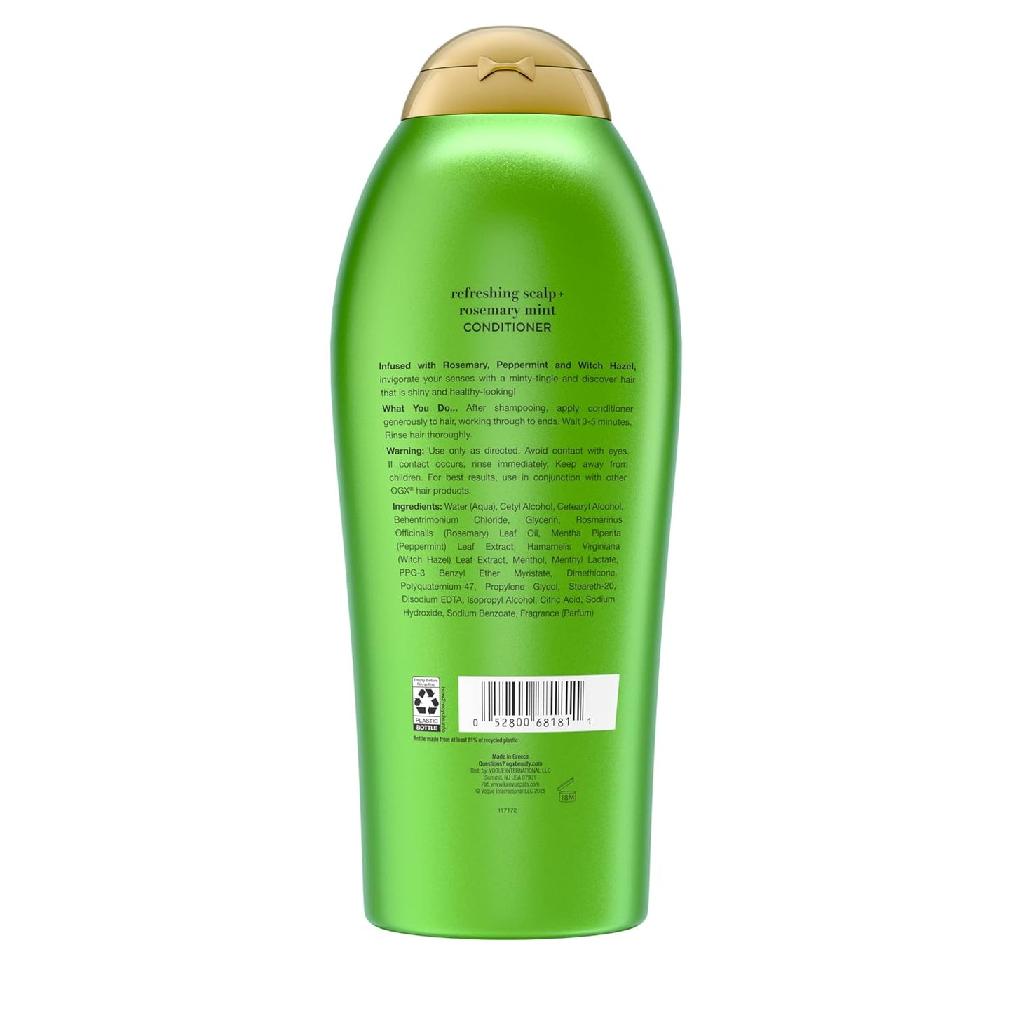 OGX Rosemary Mint Conditioner – Relaxing Hair Care Gift Set Idea for Mom and Friends, 25.4 fl oz