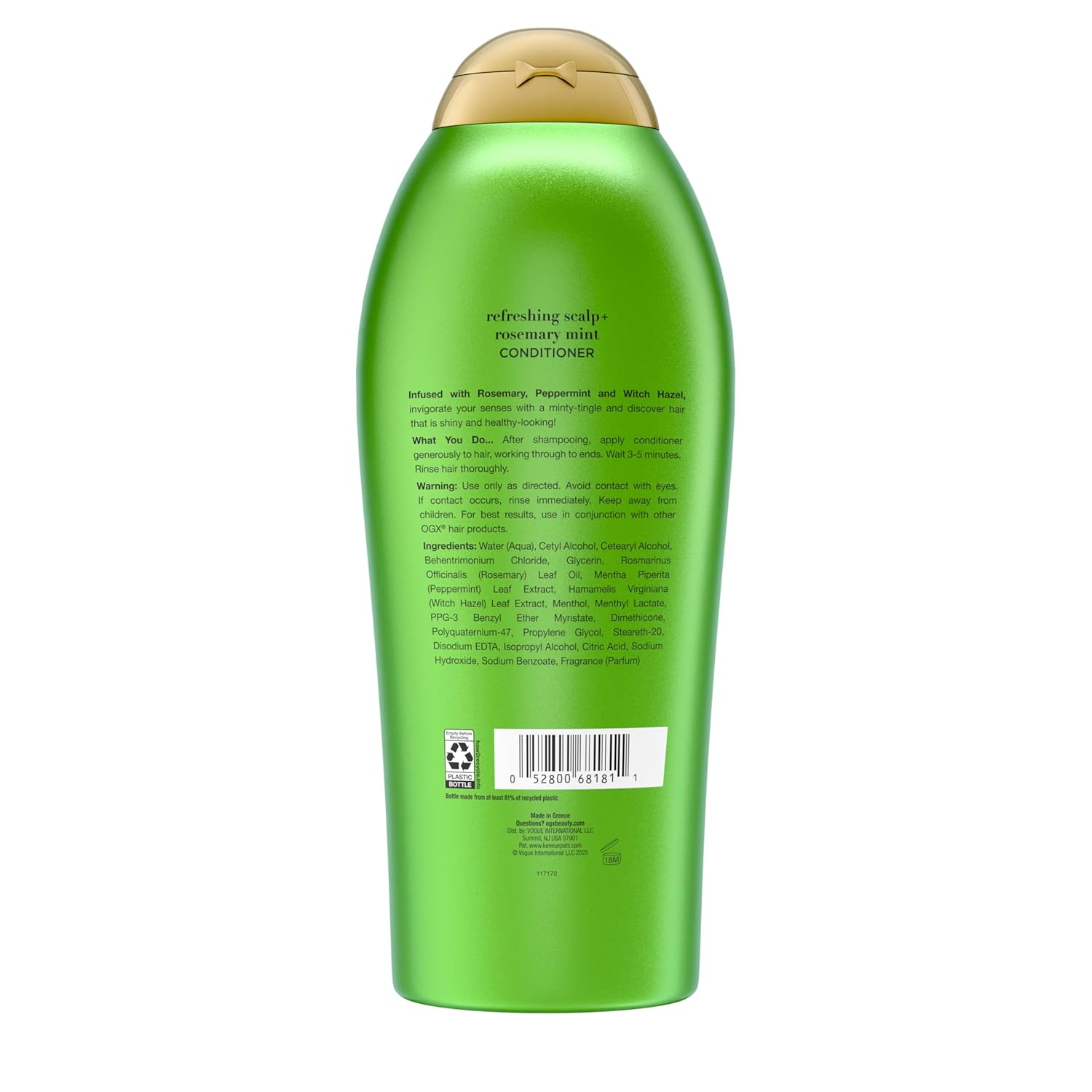 OGX Rosemary Mint Conditioner – Relaxing Hair Care Gift Set Idea for Mom and Friends, 25.4 fl oz