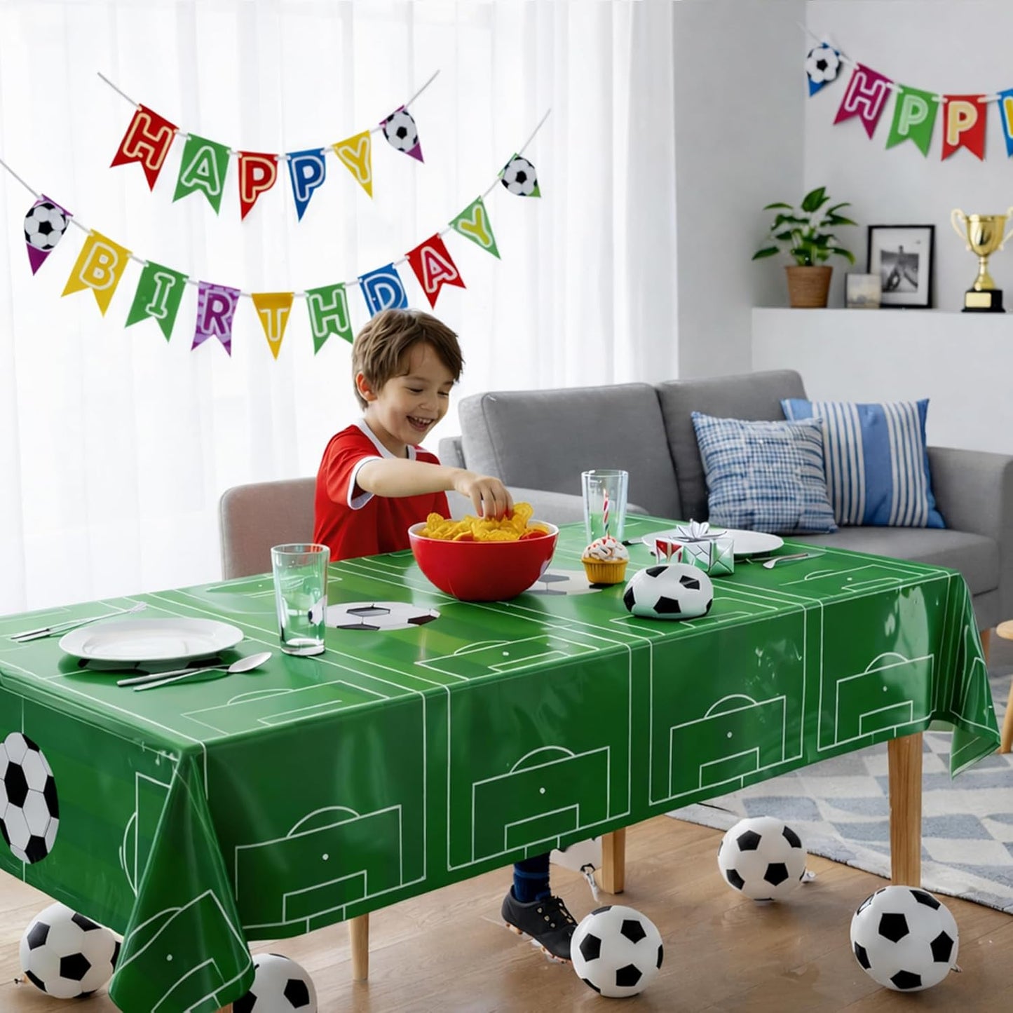 OHOME Child-Safe Halloween Linen Set – Washable Spooky Table Cover for Daycare and Nursery Activities
