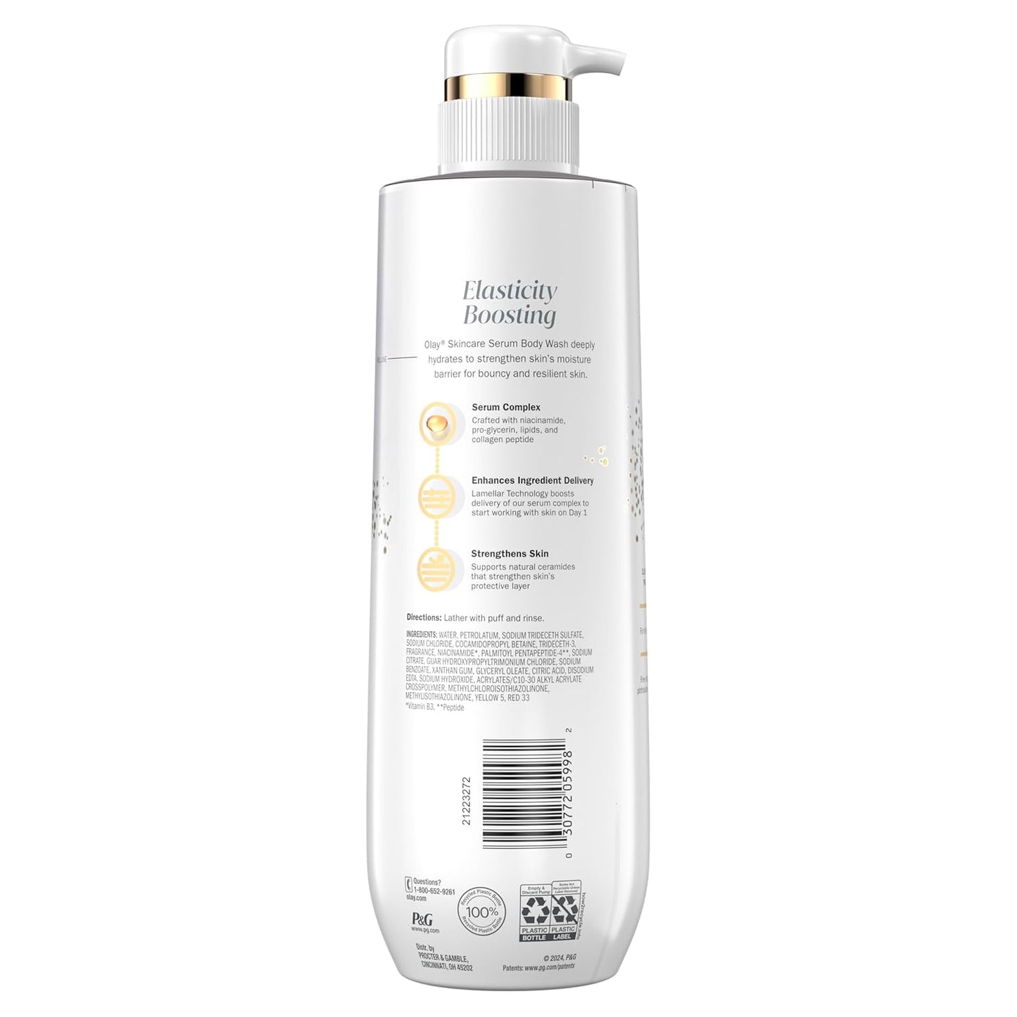 Olay Anti-Aging Body Wash – Clinically Safe Formula, No Harsh Chemicals, Gentle on Sensitive Mature Skin
