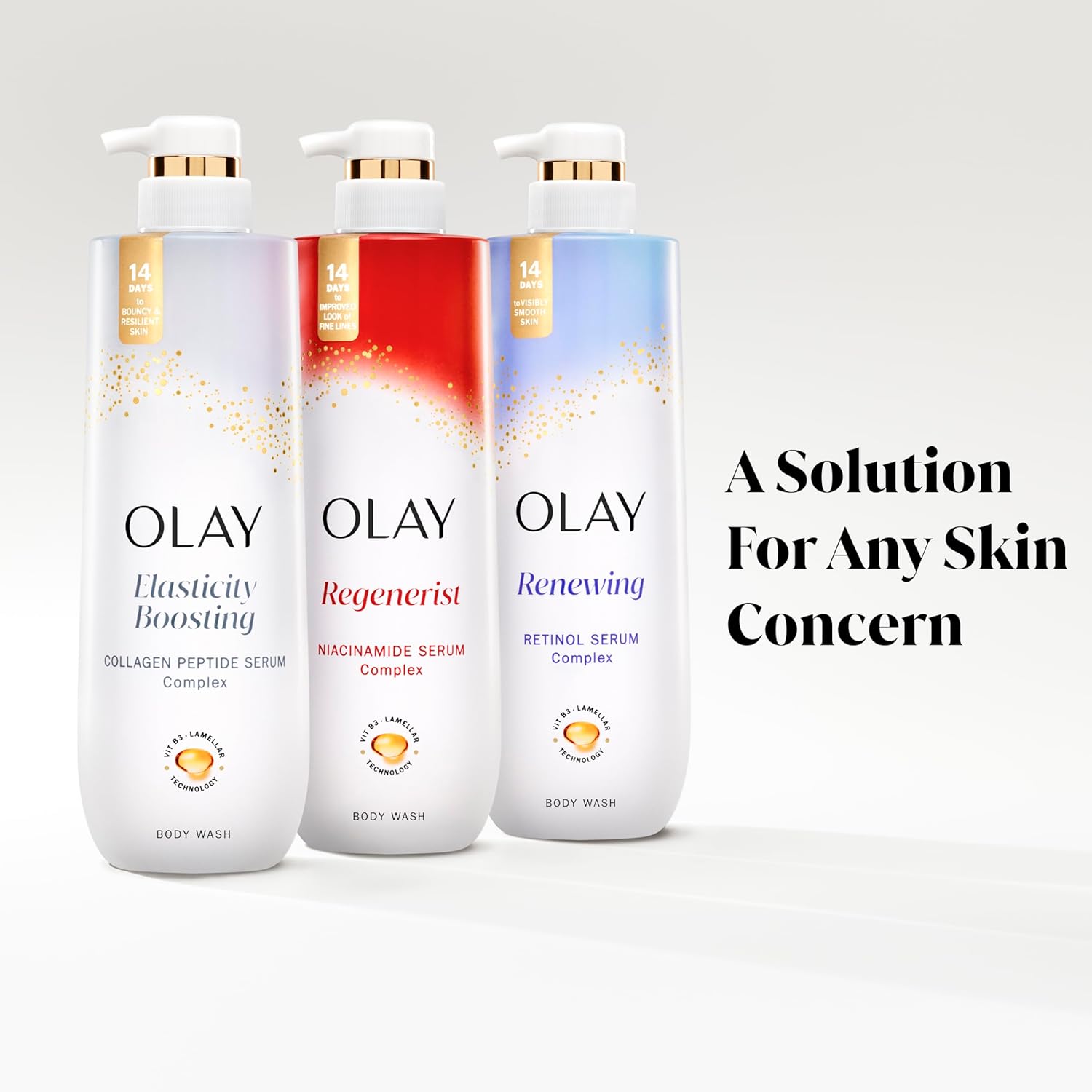 Olay Anti-Aging Body Wash – Clinically Safe Formula, No Harsh Chemicals, Gentle on Sensitive Mature Skin