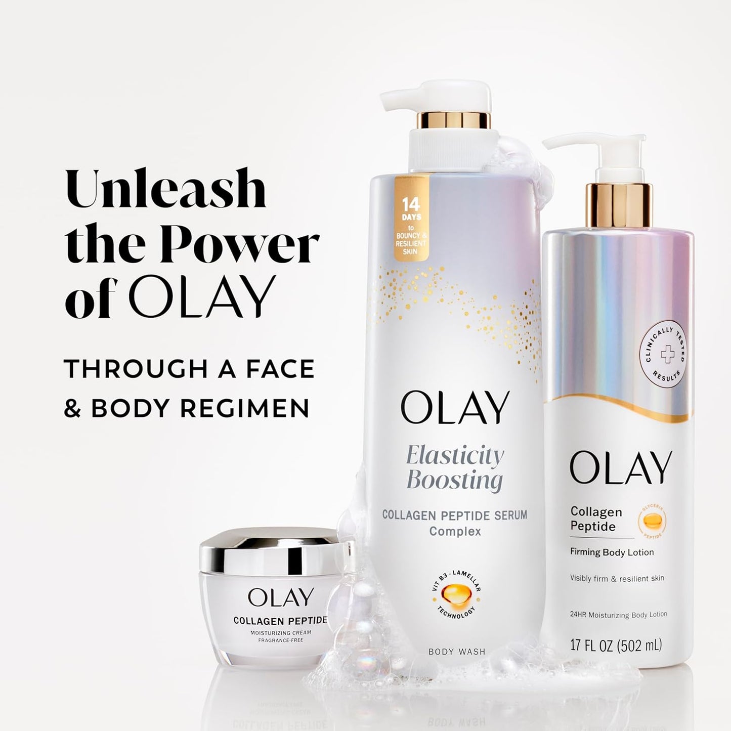 Olay Anti-Aging Body Wash – Clinically Safe Formula, No Harsh Chemicals, Gentle on Sensitive Mature Skin