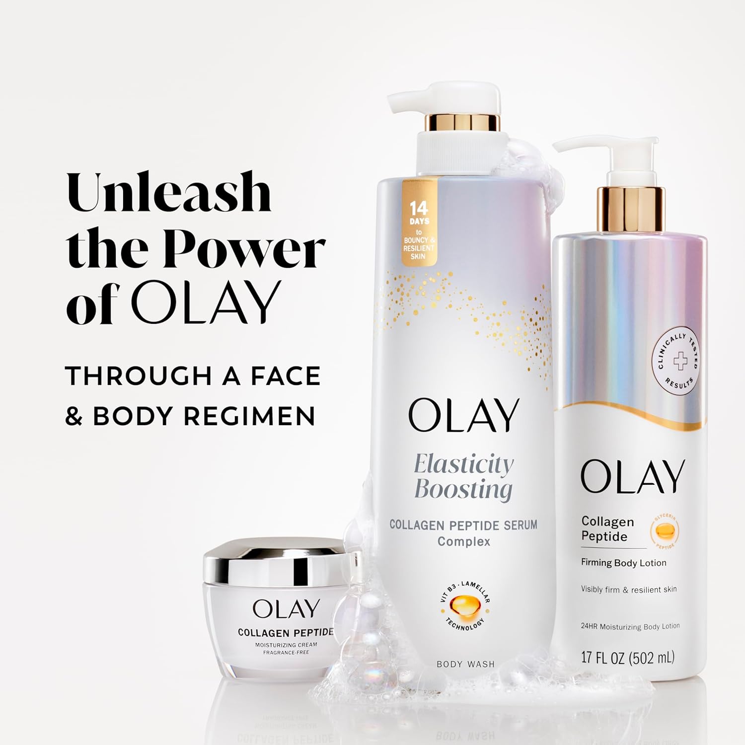 Olay Anti-Aging Body Wash – Clinically Safe Formula, No Harsh Chemicals, Gentle on Sensitive Mature Skin