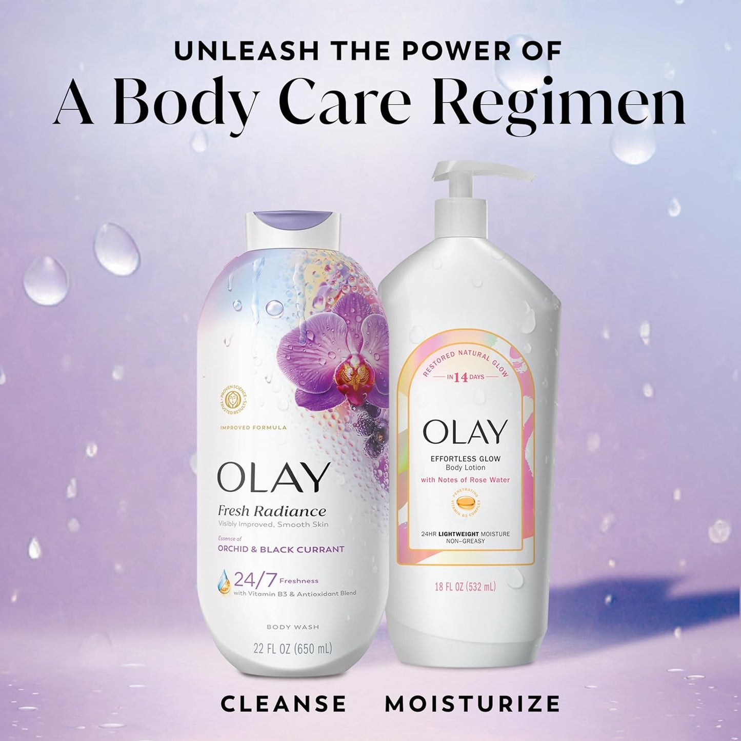 Olay Botanical Body Wash Bundle – Premium Self-Care Gift with Plant-Based Formula & Rich Scents