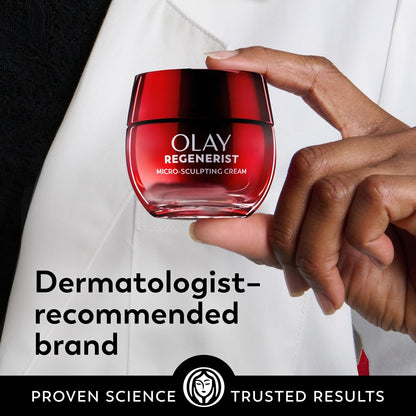 Olay Fragrance-Free Facial Cream – Calming Bedtime Routine for Sensitive, Aging Skin