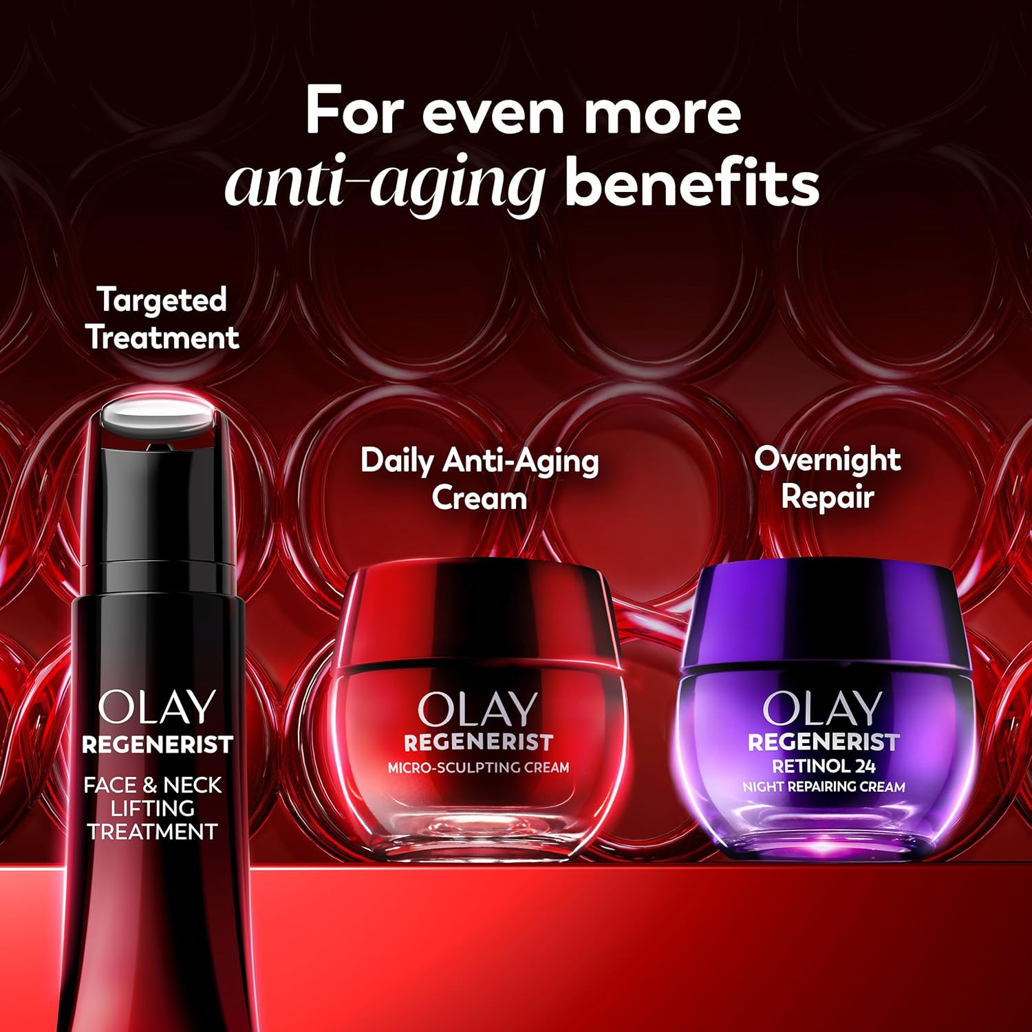 Olay Fragrance-Free Facial Cream – Calming Bedtime Routine for Sensitive, Aging Skin