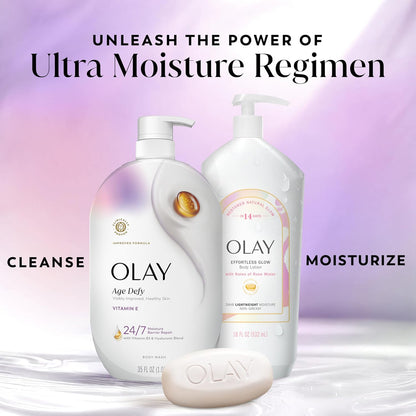 Olay Hydrating Body Wash for Women – Restorative Bath Time Ritual with Essential Lipids & Antioxidants