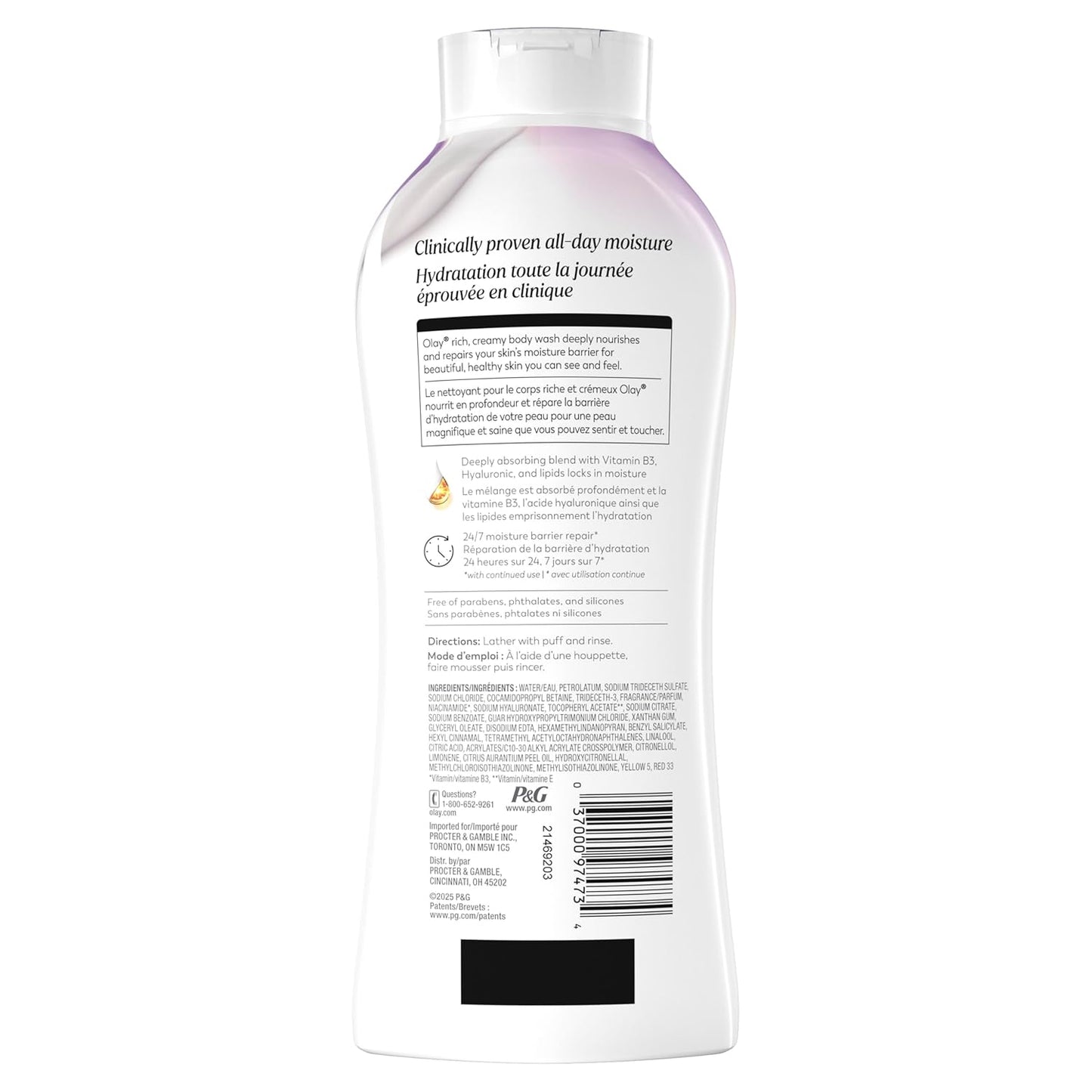 Olay Hydrating Body Wash for Women – Restorative Bath Time Ritual with Essential Lipids & Antioxidants