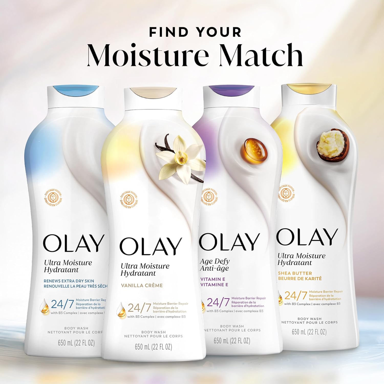Olay Hydrating Body Wash for Women – Restorative Bath Time Ritual with Essential Lipids & Antioxidants