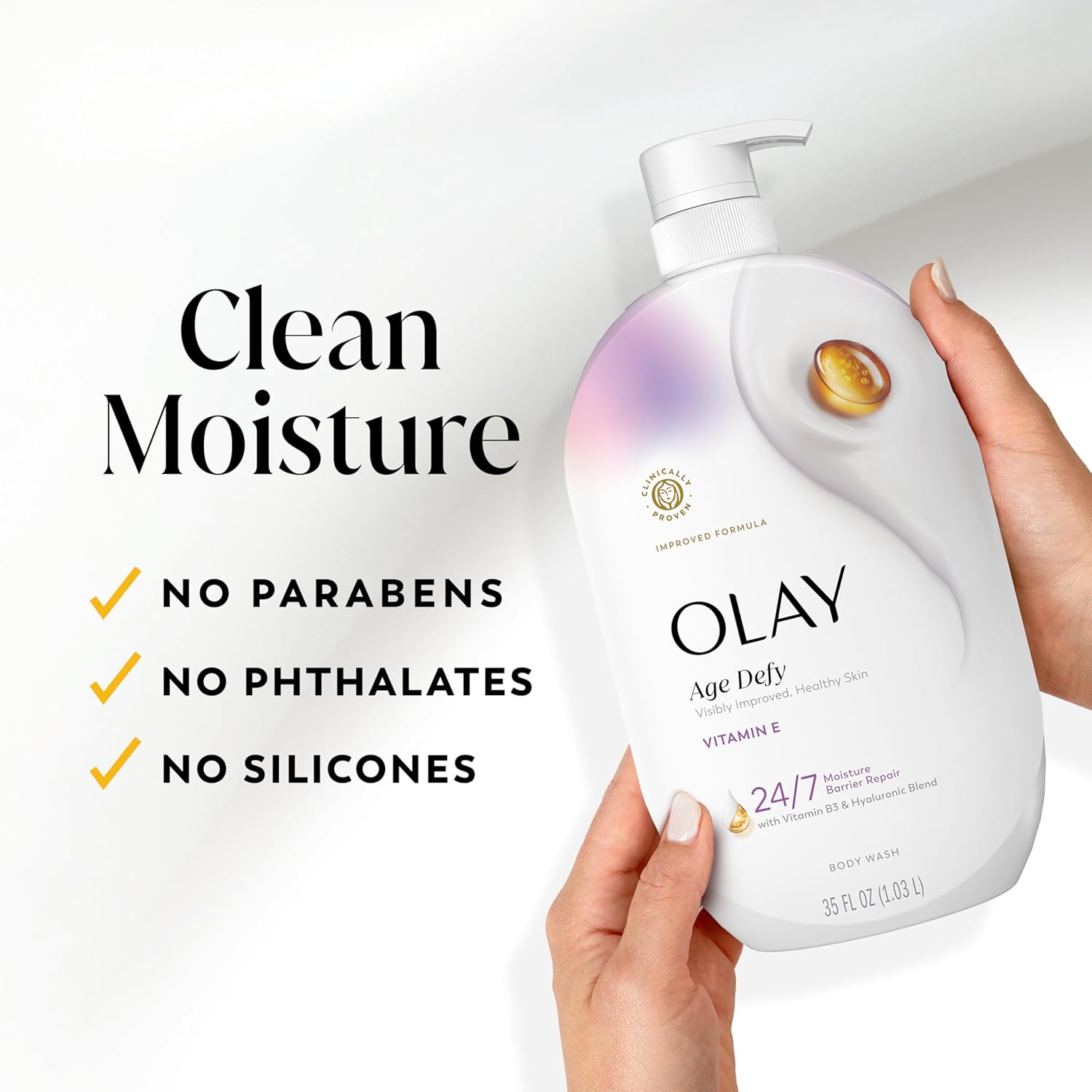 Olay Hydrating Body Wash for Women – Restorative Bath Time Ritual with Essential Lipids & Antioxidants