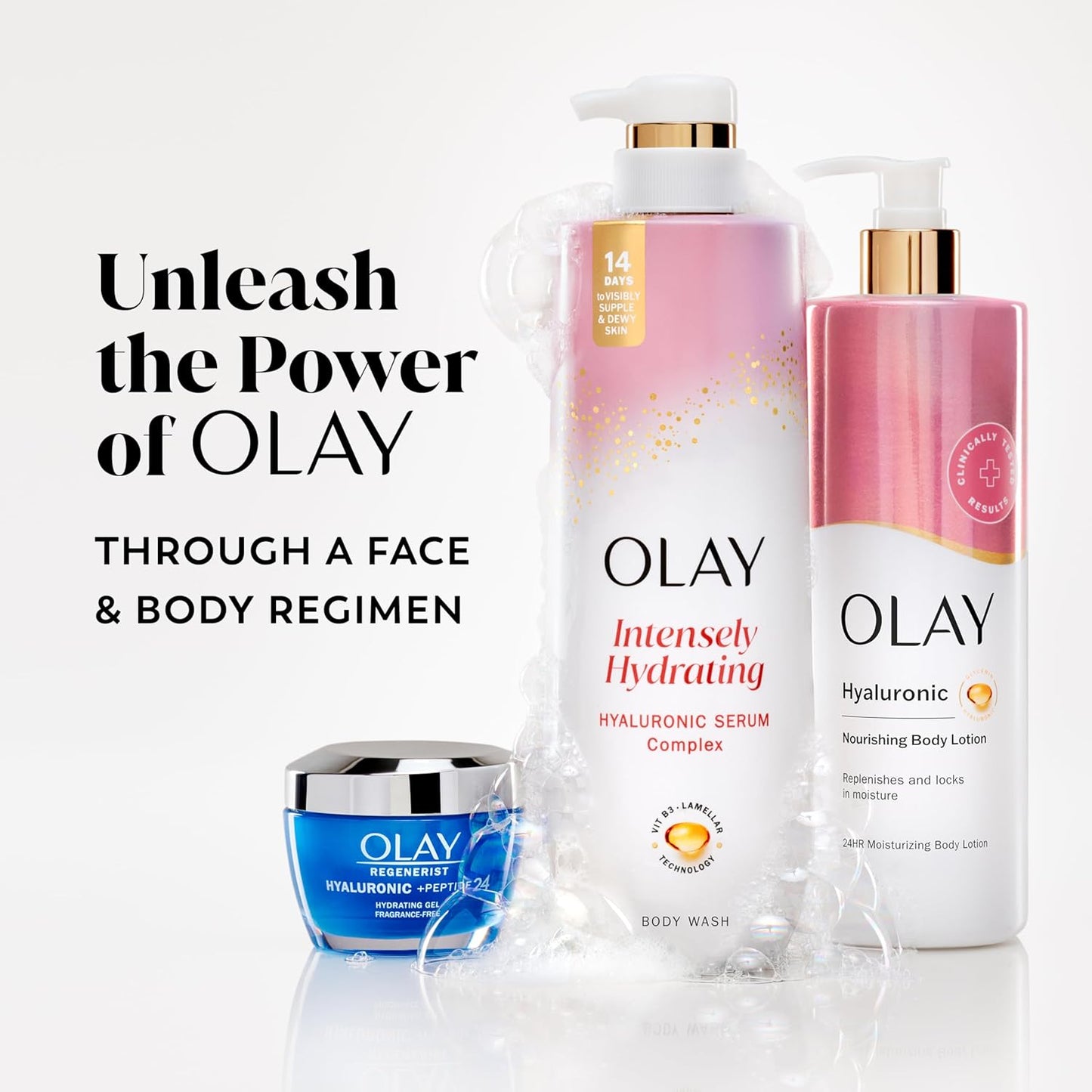 Olay Intensely Hydrating Body Wash – Mindful Bath Time Reset for Stressed, Parched Skin