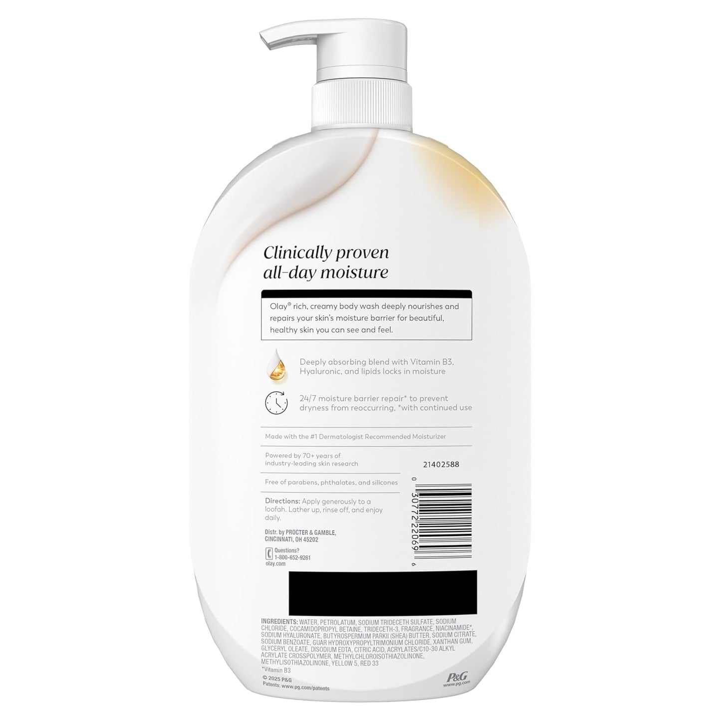 Olay Minimalist Body Wash – Paraben-Free, Phthalate-Free Cleanser for Effortless Skincare