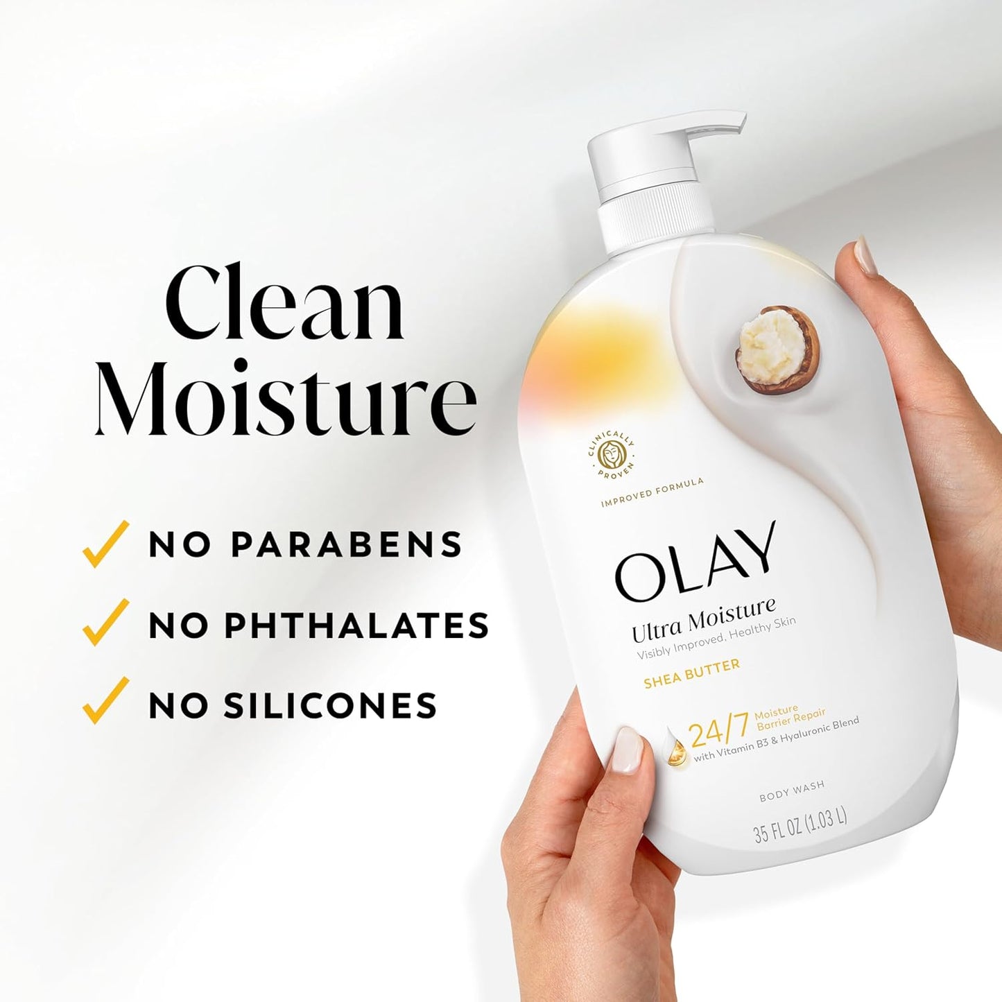 Olay Minimalist Body Wash – Paraben-Free, Phthalate-Free Cleanser for Effortless Skincare