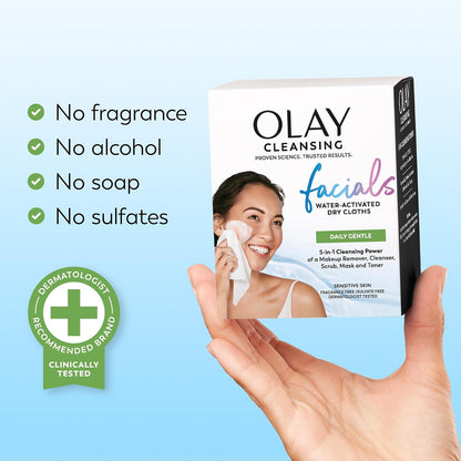 Olay Non-Toxic Makeup Remover Wipes – Gentle, Alcohol-Free Beauty for Shared Households