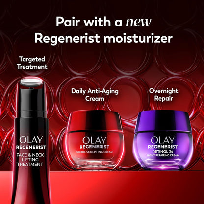 Olay Regenerist Face Lifting Serum – Streamlined Anti-Aging Gel with Precision Roller Applicator