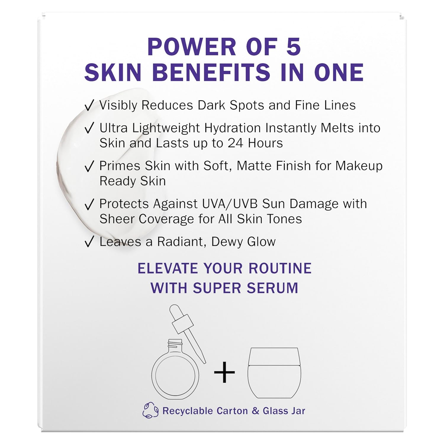 Olay Super Cream with Sunscreen SPF 30 – Lightweight Office-Desk Moisturizer for Midday Sun Protection